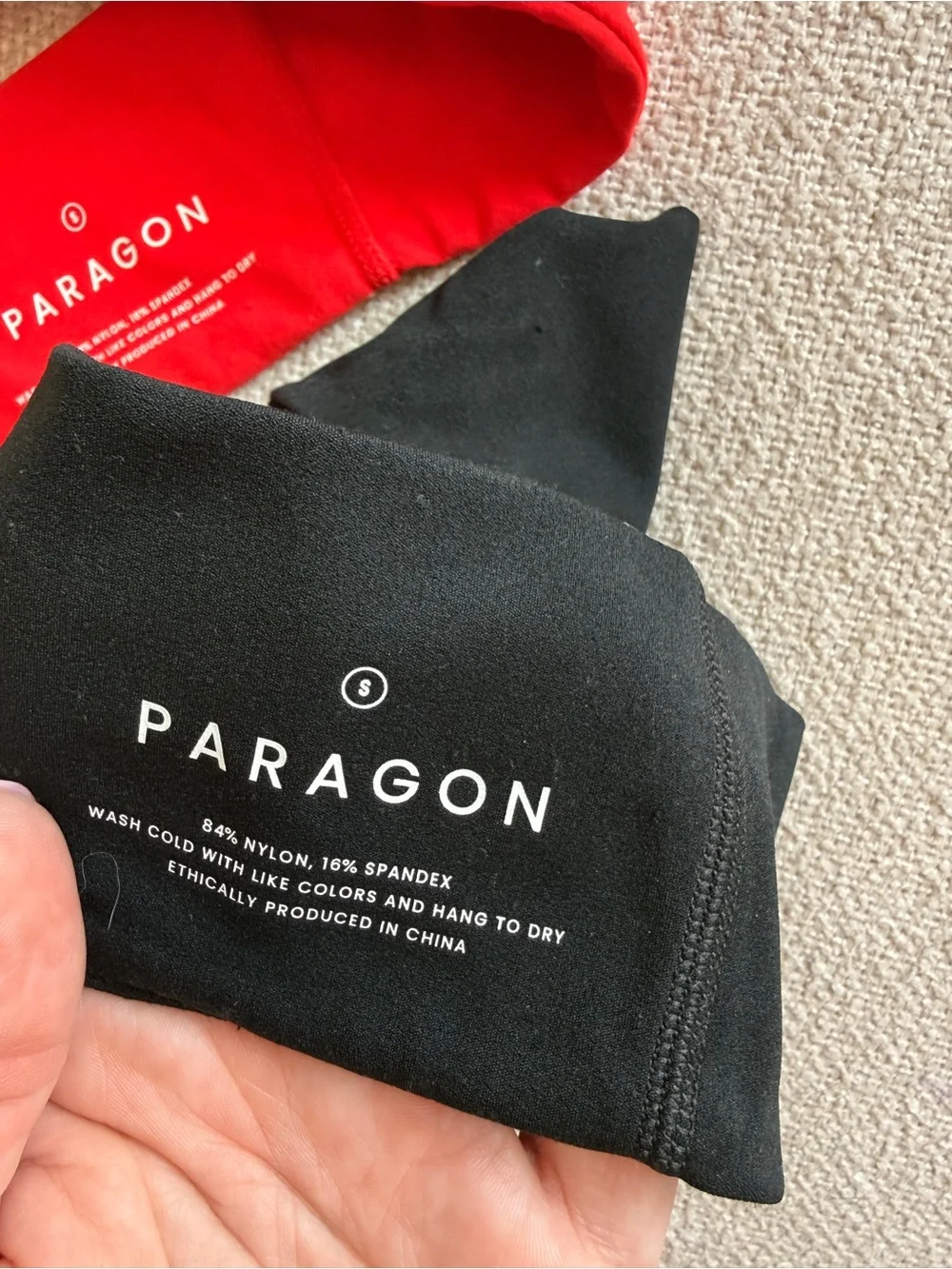 PARAGON Red and Black Stretch Headbands Set